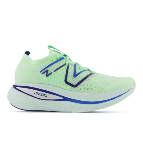 New Balance Men's FuelCell SuperComp Trainer in Green/Blue/Yellow Synthetic - MRCXLG2