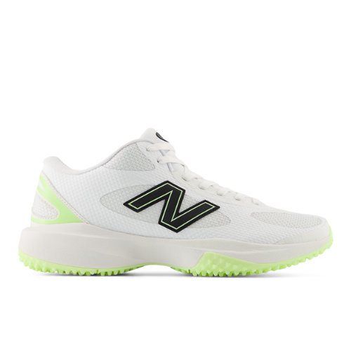 New Balance Unisex FreezeLX v5 Turf Lacrosse Shoes - White/Green - MREEZ6ND