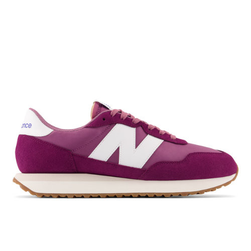 New Balance Men's 237 in Red/Purple Suede/Mesh - MS237RE