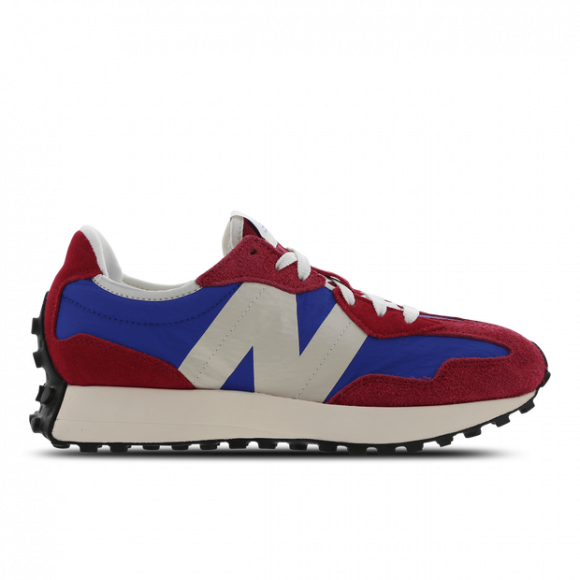 New Balance Men's 327 in Red/White Suede/Mesh