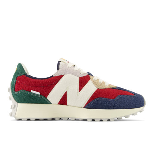 New Balance Men's 327 in Red/Blue Textile - MS327FI