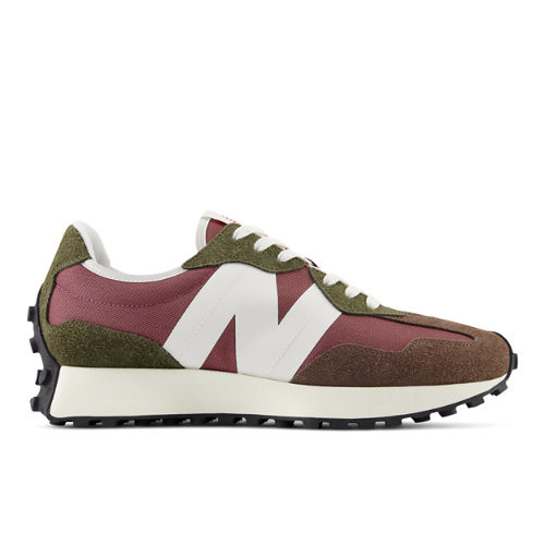 New Balance Hombre 327 in Marrón/marron/Roja/rouge, Suede/Mesh, Talla 36 - MS327HD