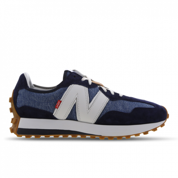 Levis Blue and White New Balance Edition 327 Sneakers - MS327LVA