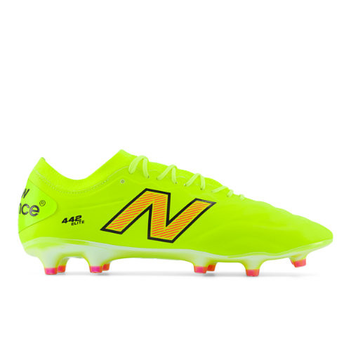New Balance Unisex 442 ELITE FG V2 Soccer Shoes - Yellow/Red - MS41FEF2