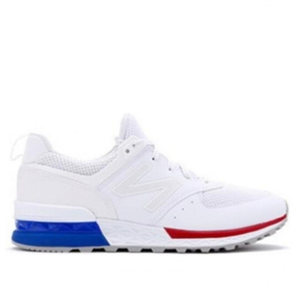 - New 574 Sport 'USA Flag' White/Red/Blue Marathon Shoes/Sneakers MS574SCN - new balance x kawhi leonard 850 sunrise sneakers item