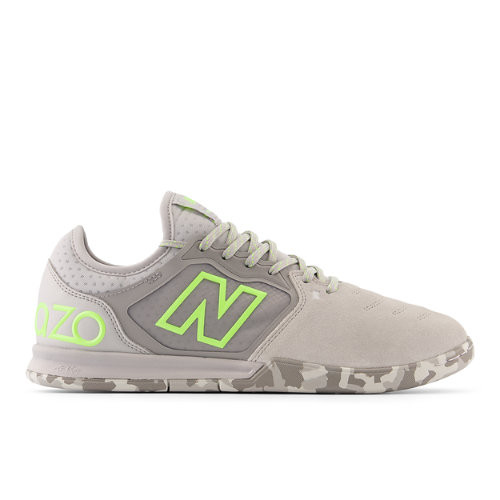 New Balance Men's Audazo v5+ Pro Suede IN in Grey/Yellow Leather - MSASIG55