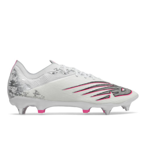 New Balance Men's Furon V6+ Pro SG - White/Grey/Pink - MSF1SP65