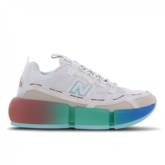 New Balance Hombre Vision Racer in Blanca/Verde, Synthetic, Talla 38.5 - MSVRCJWB