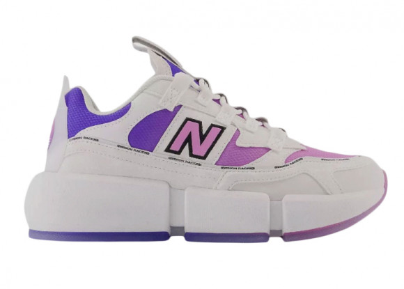 New Balance Men's Vision Racer in White/Purple Synthetic - MSVRCSSN