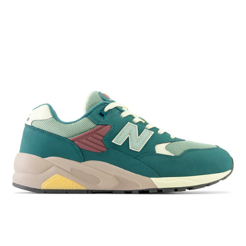 New Balance Homens 580 in Verde, Leather - MT580KDB