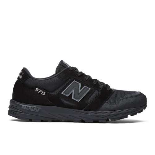 New Balance Made in UK 575 Shoes - Black/Black Caviar/Lime - MTL575KL