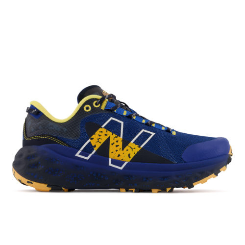 New Balance Men's Fresh Foam X More Trail v2 in Blue/Yellow Synthetic - MTMORBY2