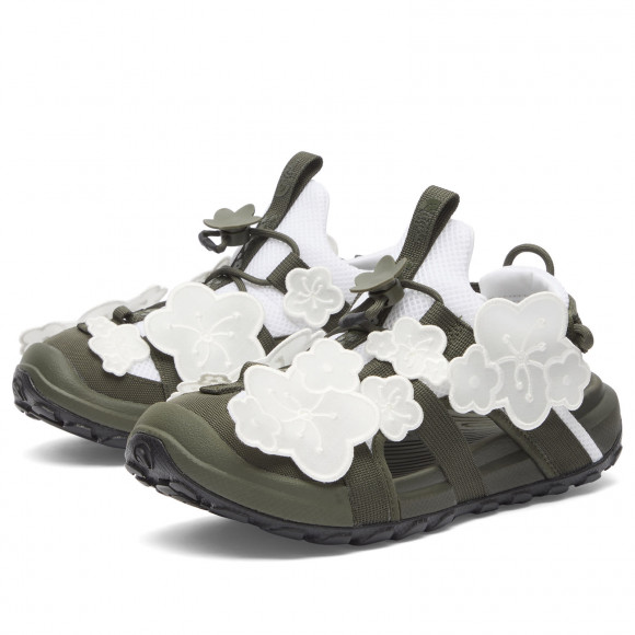 The North Face Women's x Cecilie Bahnsen Sandals in Tnf White/Forest Night Green - NF0A8G4ZNUD