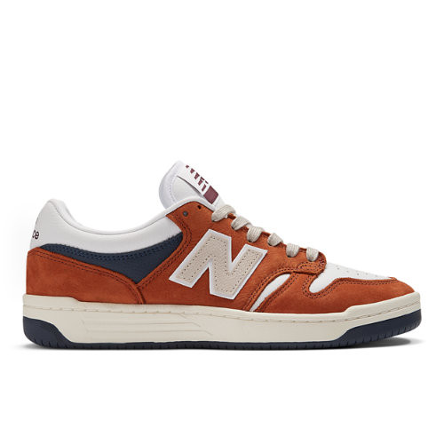 New Balance Men's NB Numeric 480 in Brown/White Leather - NM480DOR