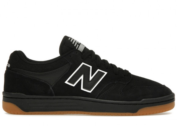 New Balance Unisex NB Numeric 480 Skateboarding Shoes - Black/White - NM480SBW