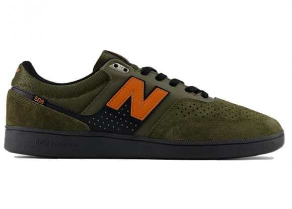 New Balance Unisex NB Numeric Brandon Westgate 508 Skateboarding Shoes - Green/Orange - NM508GNC