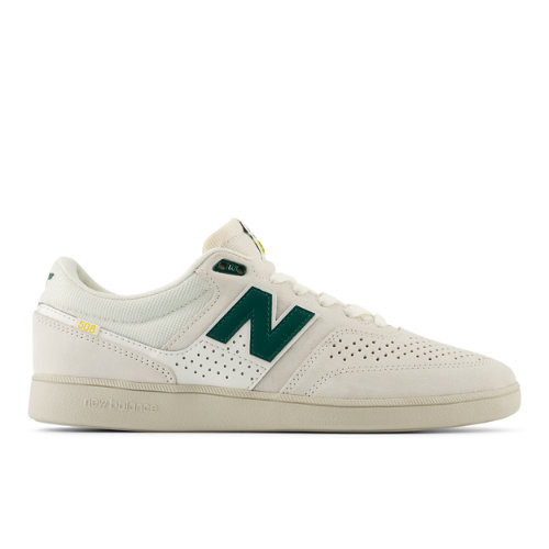 New Balance Unisex NB Numeric Brandon Westgate 508 Skateboarding Shoes - White/Green - NM508LGB