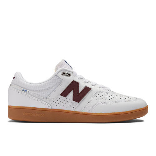 New Balance Men's NB Numeric Brandon Westgate 508 in White/Red Suede/Mesh - NM508WBG