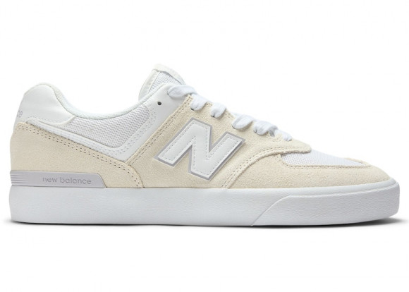 New Balance Unisex NB Numeric 574 Vulc Skateboarding Shoes - White - NM574VOW