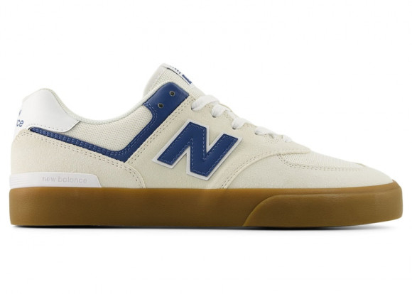 New Balance Unisex NB Numeric 574 Vulc Skateboarding Shoes - White/Blue - NM574VRU