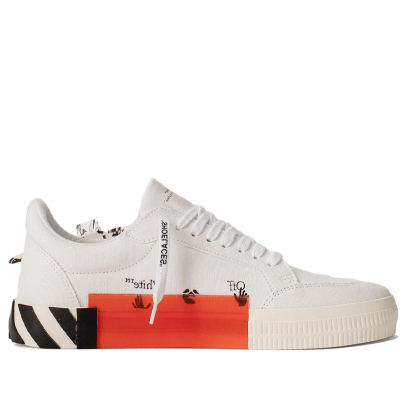 Off-White Vulc Low 'White' White Sneakers/Shoes OMIA085E20FAB0010101 OMIA085E20FAB0010101