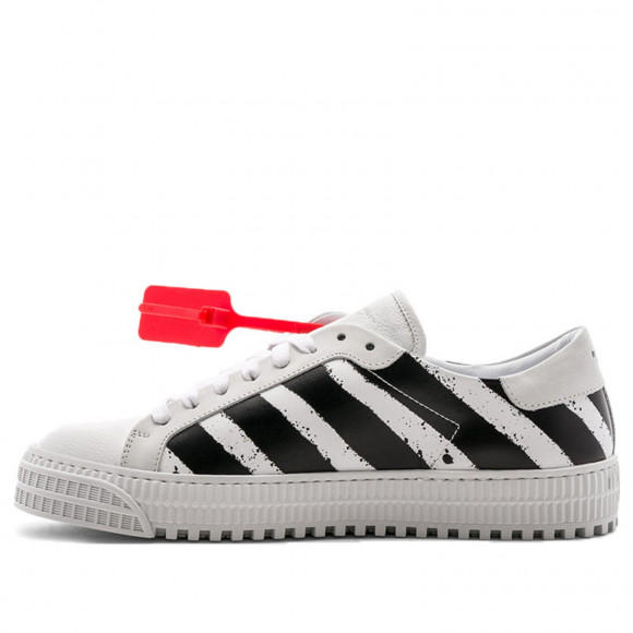 OFF-WHITE Spray Diagonals 'White Black' 2019 White/Black Sneakers/Shoes OMIA103F183500140110 - OMIA103F183500140110