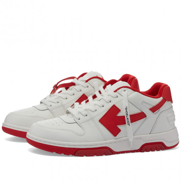 Off-White Out Of Office Sneaker White/Red - OMIA189F22LEA0010125