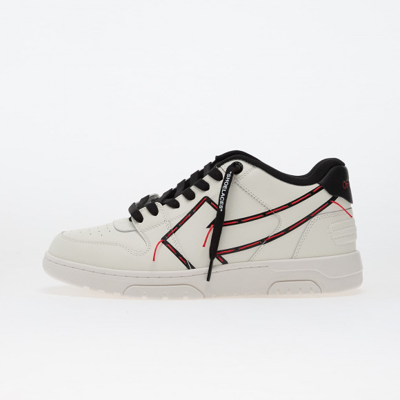 Off-White High Top Vulcanized Leather Sneaker Black White