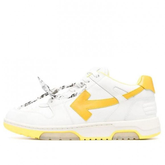 OFF-WHITE Out Of Office Sneakers Leisure Shoes White/Yellow Fashion Skate Shoes OMIA189R21LEA0010118 - OMIA189R21LEA0010118