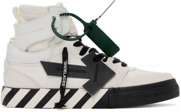 Off-White Leather Vulcanized High-Top Sneakers - OMIA225C99LEA0010110