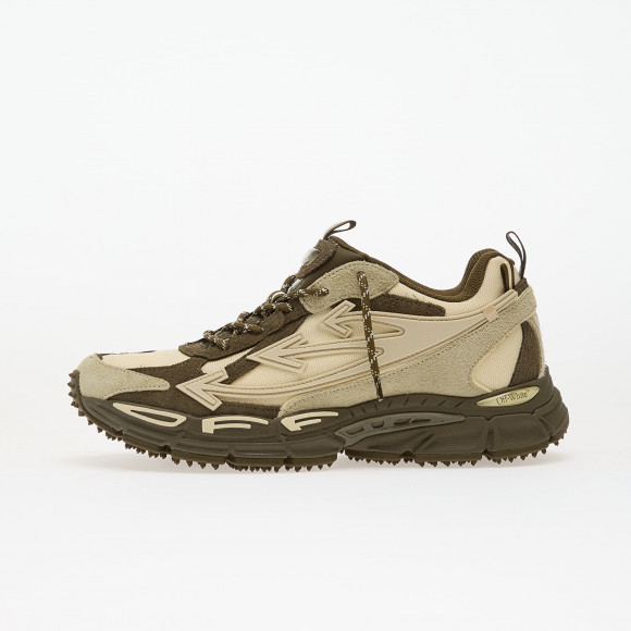 Sneakers Off-White Ow Be Right Back Suede Forest Green/ Sand - OMIA295F25LEA0015717