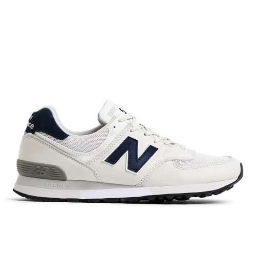 New Balance Unisex MADE in UK 576 in White/Blue Suede/Mesh - OU576LWG