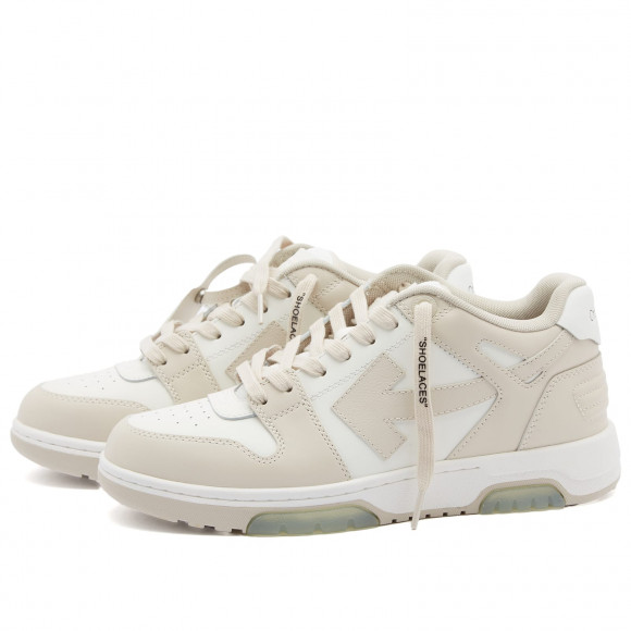 Off-White Women's Out Off Office Calf Leather Sneakers Beige - OWIA259C99LEA0060161
