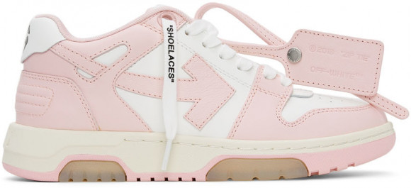 Off-White Pink & White Out Of Office 'OOO' Sneakers