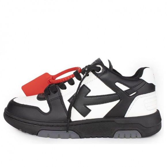 OFF-WHITE Out Of Office Ooo Black/White Shoes (Leisure/Low Tops/Women's/Skate/Wear-resistant/Non-Slip) OWIA259R21LEA0011001 - OWIA259R21LEA0011001