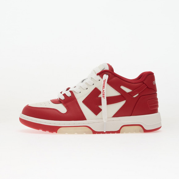 Sneakers Off-White W Out Of Office Calf Lea White/ Haute Red - OWIA259S26LEA0020127