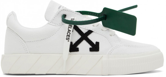 Off-White White Vulcanized Low Sneakers - OWIA272C99FAB0020110