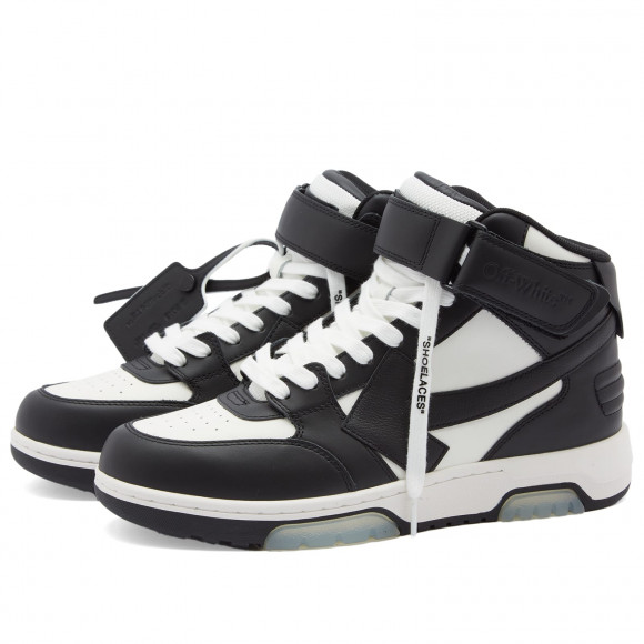 Off-White Women's Out Of Office Mid Top Sneakers Black - OWIA275C99LEA0020110