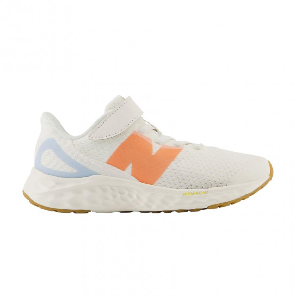 New Balance Fresh Foam Arishi v4 Bungee Lace Top Strap Little Kid X-Wide 'Sea Salt Gulf Red' | Cream | Kid's Size 12 - PAARIMC4-XW