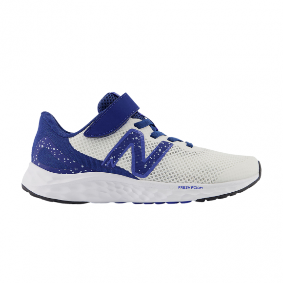 Fresh Foam Arishi v4 Bungee Lace Little Kid 'White Marine Blue' - PAARIWN4