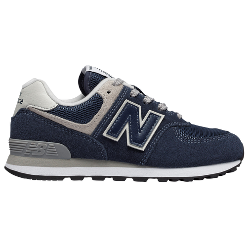 New Balance 574 Classic - Boys' Preschool Running Shoes - Navy / Grey