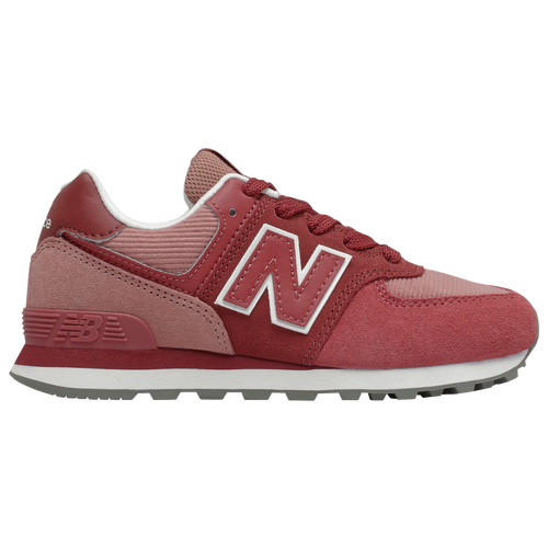 New Balance 574 - Girls' Preschool Running Shoes - Red / Henna - PC574WT1