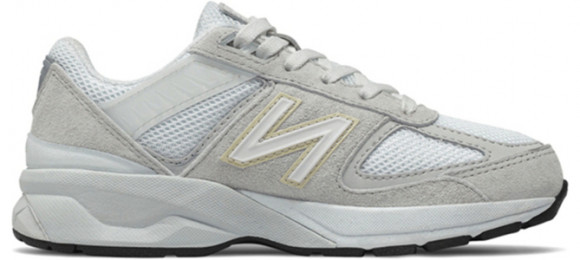 New Balance 990v5 Little Kid 'Nimbus Cloud' Nimbus Cloud/Silver Metallic Marathon Running Shoes/Sneakers PC990NA5 - PC990NA5