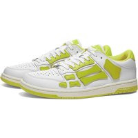 AMIRI Men's Skel Top Low Sneakers in White/Lime - PF22MFS003-146