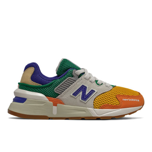 new balance 997h blue with varsity orange