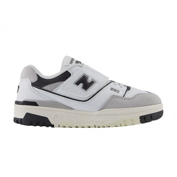 New Balance 550 Hook & Loop Little Kid 'White Black Cement' | Kid's Size 13 - PHB550BW