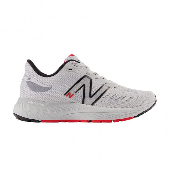 New Balance Fresh Foam X 880v12 Little Kid 'Light Aluminum True Red' | Grey | Kid's Size 7 - PP880Q12