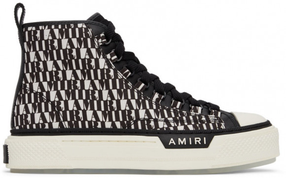 AMIRI Black & White Court High Sneakers - PS22MFS008-004