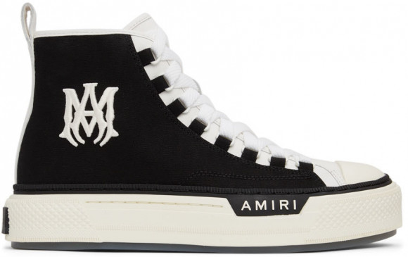 AMIRI Black & White M.A. Court High Sneakers - PS22MFS015-004