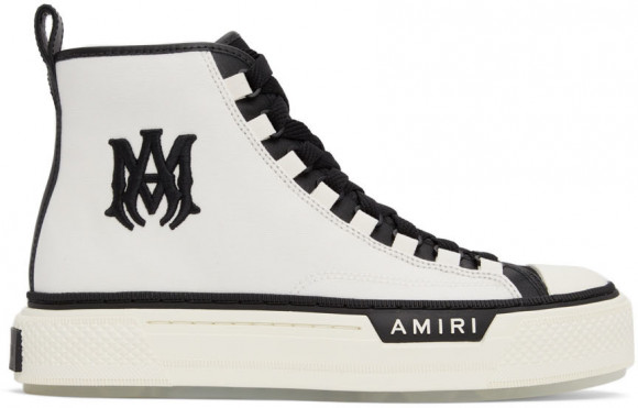 AMIRI White & Black M.A. Court High Sneakers - PS22MFS015-111
